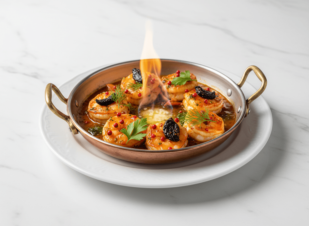 Camarões Flamejados