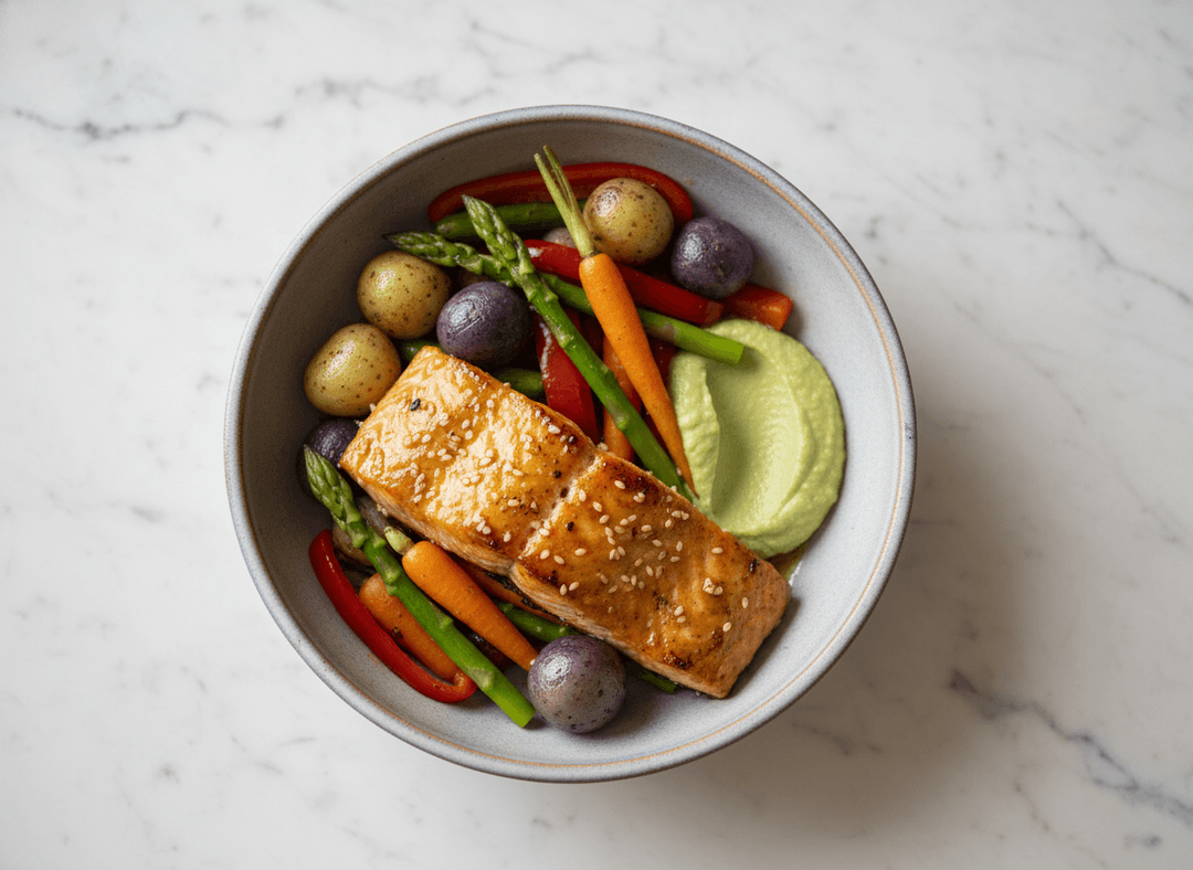 Salmão Glazeado com Missô