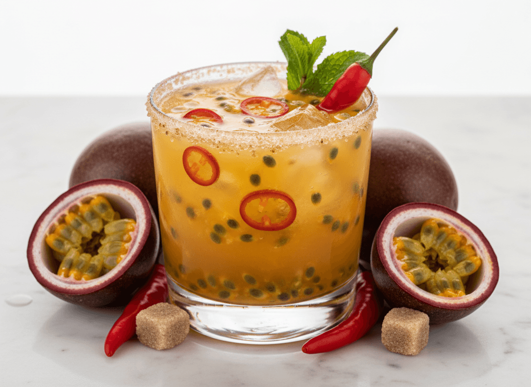 Caipirinha de Maracujá com Pimenta